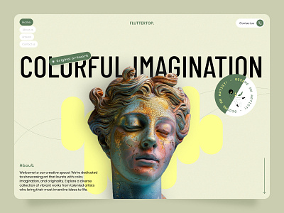 Website Design for Artists art art website artist artist platform artist website artists artwork artwork website colorful creative fluttertop generate ai generate art generate image visual artist web web design webdesign website design website designer