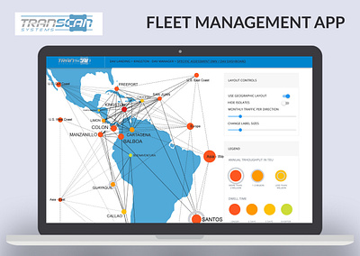 Fleet managment app material design ui design