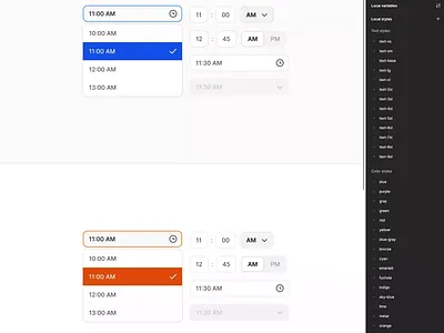 TimePicker Component Checkup components dark mode design design system designer developer figma interface timepicker ui ui components ui kit ux