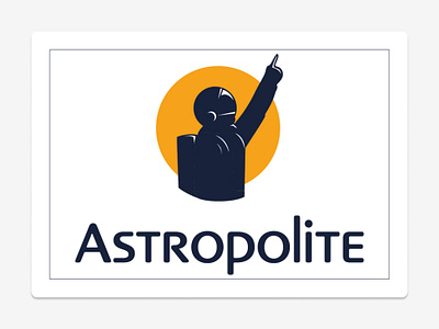 Astropolite Logo branding design french illustration logo