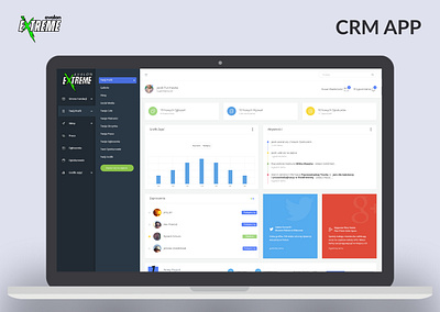 CRM APP for Avalon Extreme Fundation crm fundation ui design