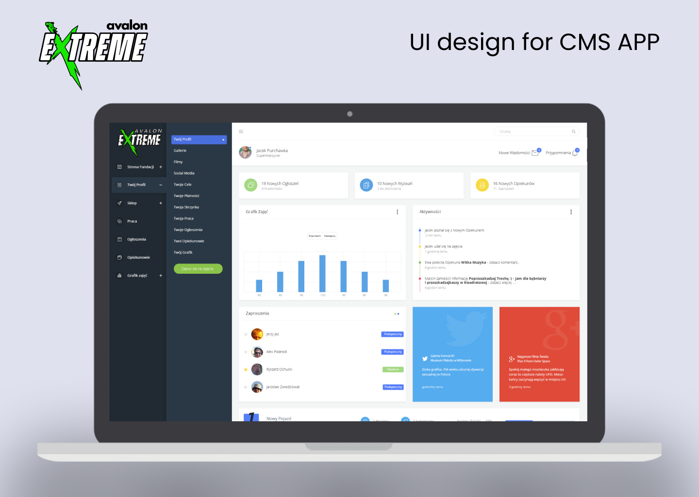 UI design for CMS APP cms fundation ui design