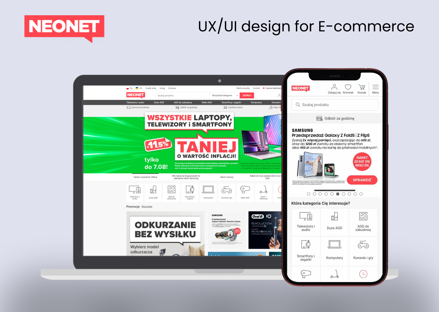UX/UI design for Neonet E-commerce b2c e commerce e commerce neonet omnichannel network ui design ux design