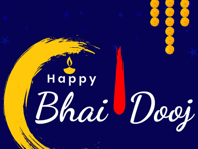 Bhai Dooj Greeting graphic design illustration