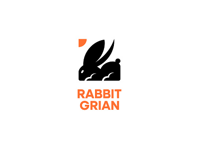 Rabbit Grain brand branding cute design geometric grain grain logo graphic design identity logo logo skecth minimal minimalist modern process professional rabbit rabbit logo ractangle shape