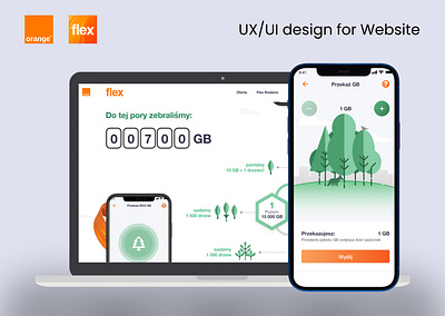 UX/UI design for FLEX Website agile design sprint flex landing page orange scrum ui design ux design website