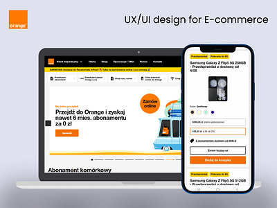 UX/UI design for Orange E-commerce b2b b2b e commerce b2c b2c e commerce e commerce research sketch telecom operators ui design usabilty studies ux design zepplin