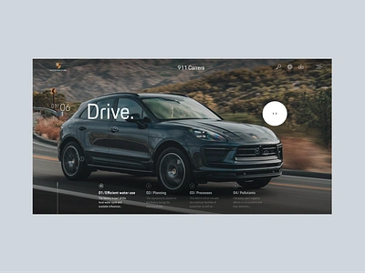 Automotive Pitch Design ui web website