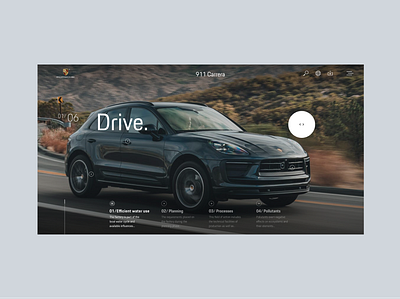 Automotive Pitch Design ui web website