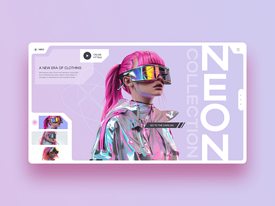 Neo - UI Concept ar block branding design future hero hero section illustration logo neo neon ui ux vr web