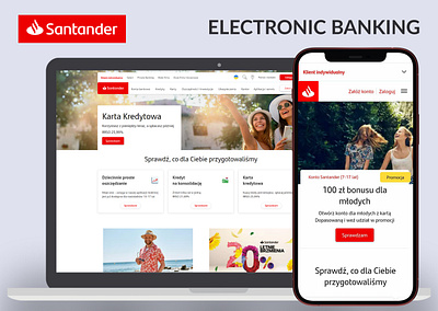 Electronic banking for Santander Bank electronic banking idi reserch ui design usabilty testing ux design