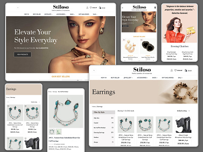 E-commerce Fashion Jewellry Website ecommerce ecommerce website fashion jewelery fashion website jewellery website webdesign