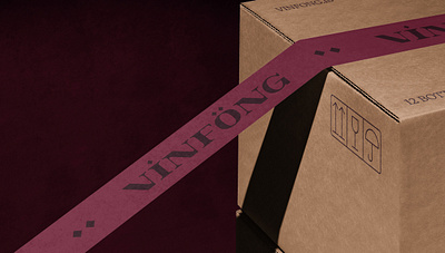 Vínföng Logo & Visual Identity box brand design brand identity branding logo logotype luxury branding packaging sophisticated type typography visual identity wine logo wordmark