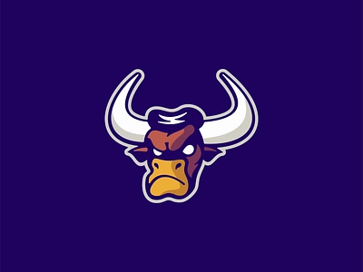 Angry Bull Logo angry angus animal beef branding bull cartoon cattle design emblem gaming icon illustration logo mark mascot sports vector