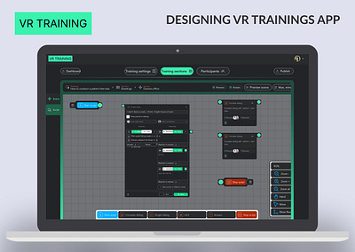 VR training design app training ui design ux design vr