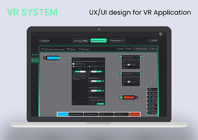 UX/UI design for VR Application training ui design ux design virtual reality vr