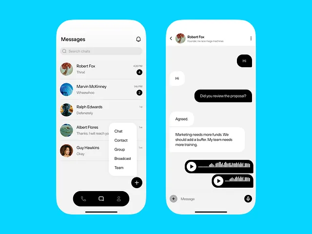 Browse thousands of Chat App images for design inspiration | Dribbble
