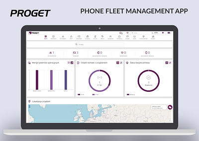 Phone fleet managment app design system saas security ui design ux design