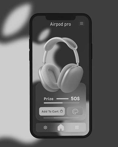 AIRPOD PRO airpod app apple branding design illustration ui design ui ux ux