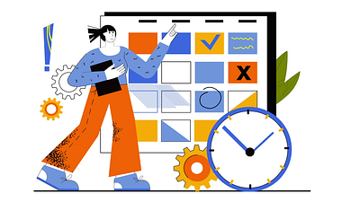 Moment of Decision 2D Animation 2d animation calendar choosing client decision making decision moment envato elements flat goal setting illustration motion options planner planning prioritization product project organization proposal woman