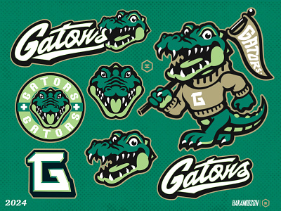 GATORS MASCOT LOGO aligatorloogo baseball basketball branding crocodileloggo crocodilemascot design gaming gatorslogo graphic design illustration logo mascot mascotlogo sport sportmascot