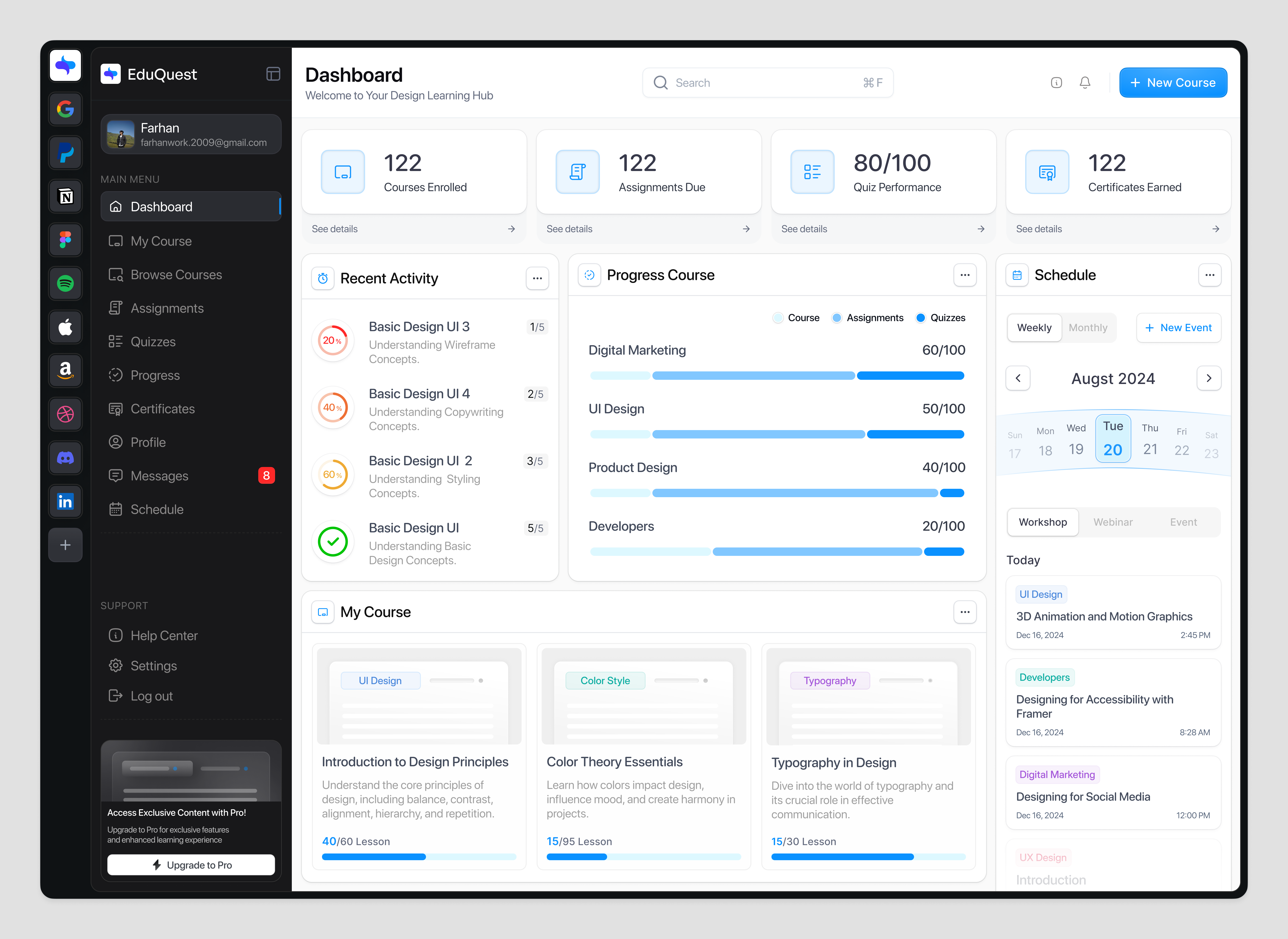 Example of Mvp Design Service Website & Dashboard 