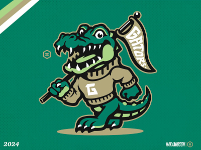 GATORS MASCOT LOGO alligatorlogo alligatorretrologo alligatorsportlogo baseball basketball branding crocodilecartoon crocodilelogo crocodilemascot design illustration logo mascot mascotsport sport sportmascot