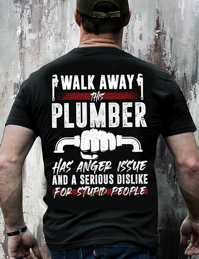 Plumber T-Shirt Design graphic design plumber t shirt t shirt design