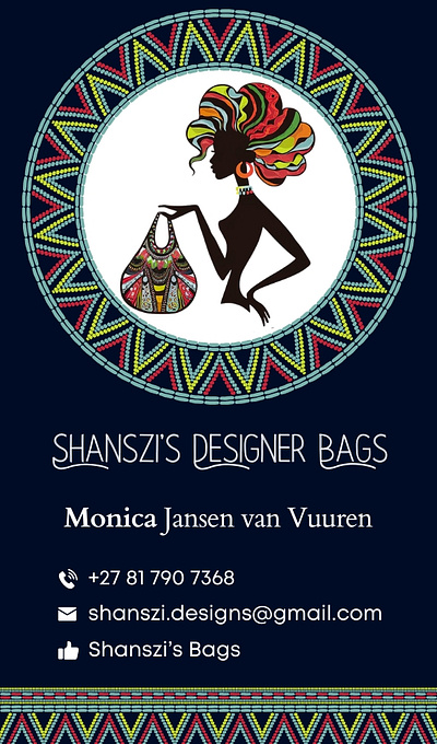 Shanszi's Designer Bags Business card graphic design