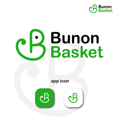 Bunon Basket bunon basket iconic logo letter logo logo minimal logo