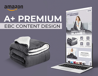 Amazon A+ Premium Content Design For Blanket a content amazon amazon a amazon a content amazon ebc banner branding design ebc ebc amazon ebc design graphic design