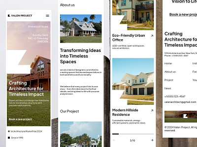 Valen Project - Architectur Agency Responsive Design agency landing page architecture architecture landing page creative design house house living mobile mobile design modern design real estate real estate website responsive design studio agency ui web web design website agency responsive white