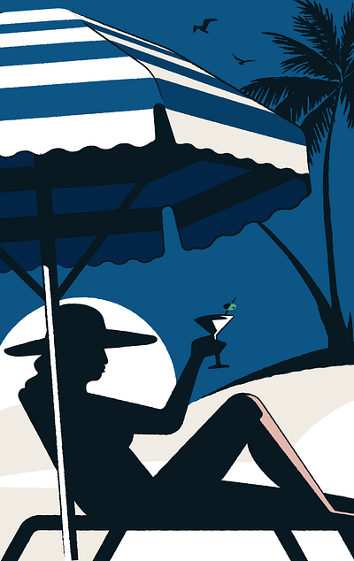 How to avoid holiday illness (Which? Travel) bathing beach drink heat illustration sun travel