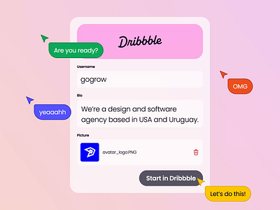 Hello Dribbble after effects animation dribbble figma graphic design illustrator motion graphics