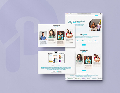 Mental Wellness Website app mental wellness mind ui ux website