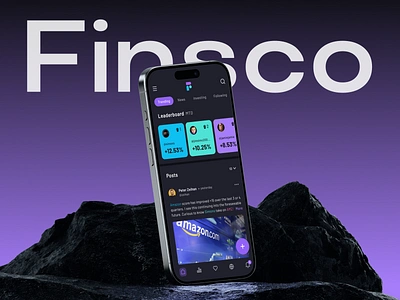 Finsco Stock Trading & Investing App app crypto crypto trading dark theme finance investing app logo stocks trading trading ui ux