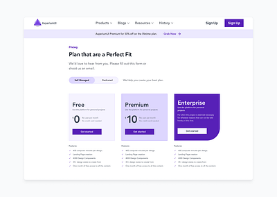 ✤ Pricing Plans Section UI design responsive design ui user interface ux