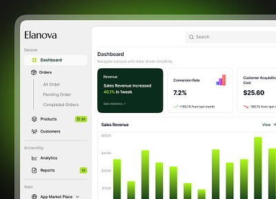 Elanova-Web App dashboard design ui ux design web app