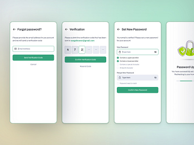 Forgot Password figma design figma ui forgot password mobile design mobile screen mobile screens mobile ui mobile ui design new password new password screens reset password set new password ui design ui ux user interface design ux flow