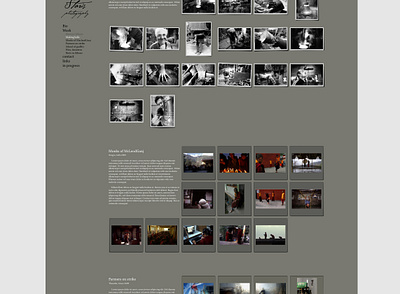 "E. Staris", portfolio website, 2010 web design