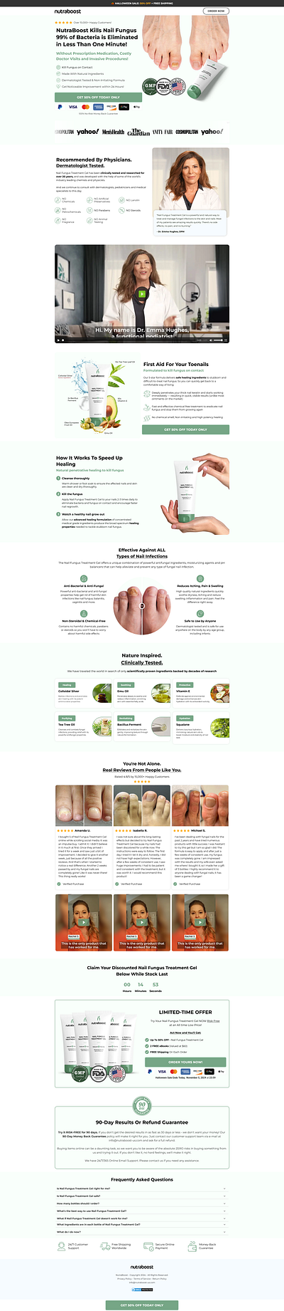 Nail Fungus - Funnelish design designing funnel funnel funnelbuilder funnelish sales funnel