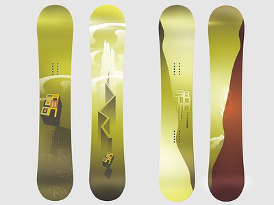 "Salomon", snowboards, 2007 graphic design illustration