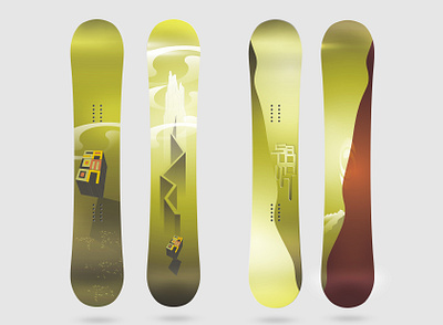 "Salomon", snowboards, 2007 graphic design illustration