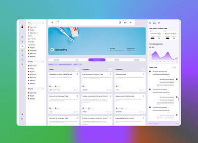 Task Management UI dashboard dashboard ui data table dribble figma inspiration messenger responsive responsive cards shots sidebar task mansgement tracking ui user interface web app