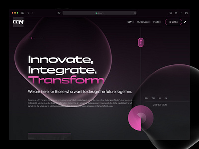 Website Design for DDM animation cleandesign corporate corporatedesign creative design digitalagency highcontrast home homepage index inspiration minimalist modernui motion graphics professionaldesign ui web webdesign website