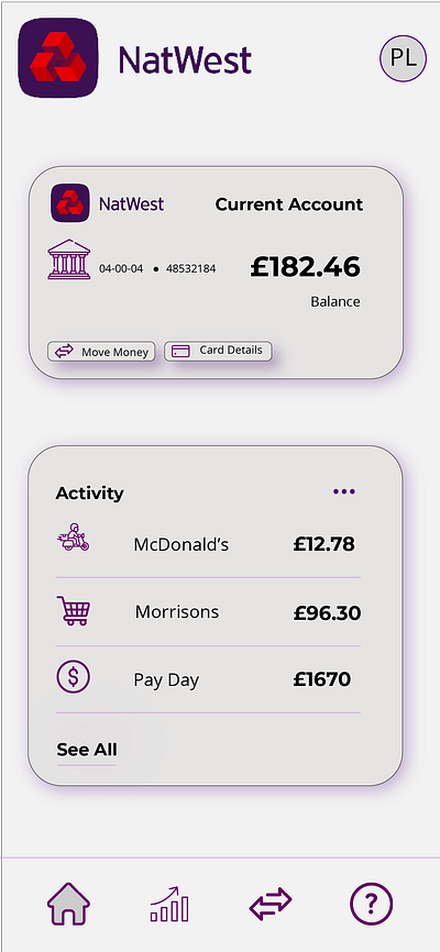 NatWest Banking App Mock-up