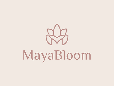 Maya Bloom ( Logo For Sale ) beautylogo brand branding cosmetics graphic design logo logo design logodesign