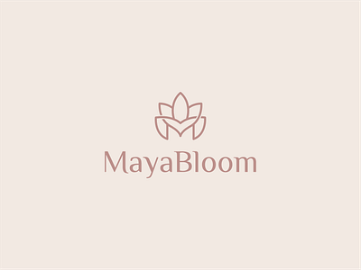 Maya Bloom ( Logo For Sale ) beautylogo brand branding cosmetics graphic design logo logo design logodesign