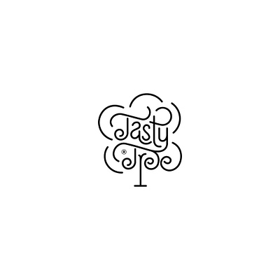 Tasty Tree abstract branding brandmark lettering logo logotype typography wordmark