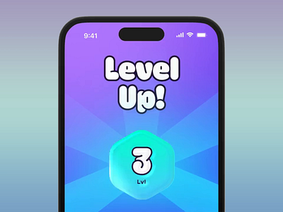 Perk Hero - Level Up Animation ae animation app award branding game gaming interface invite friend level level up mobile motion product progress reward ui up ux vector